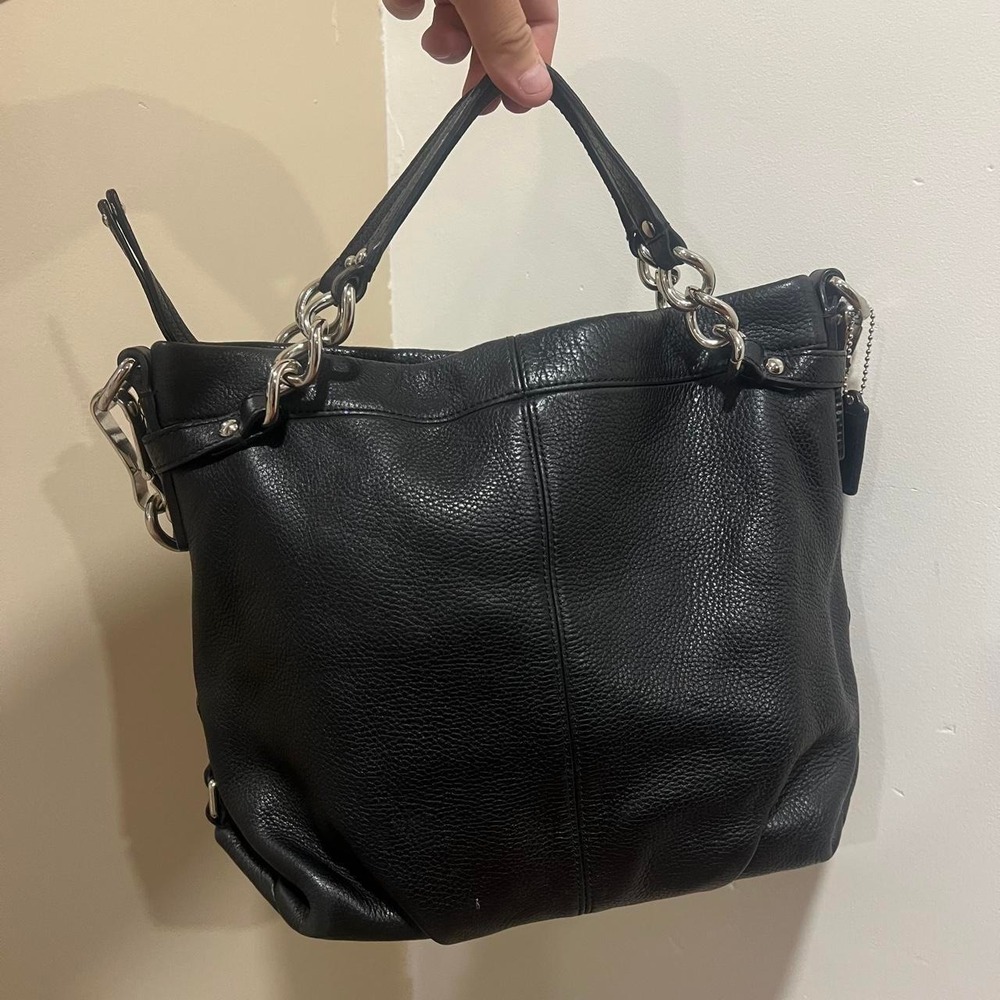 Y2K 2000s Coach SlouchyBlack Leather Brooke Hobo Shoulder Bag / Hand Bag